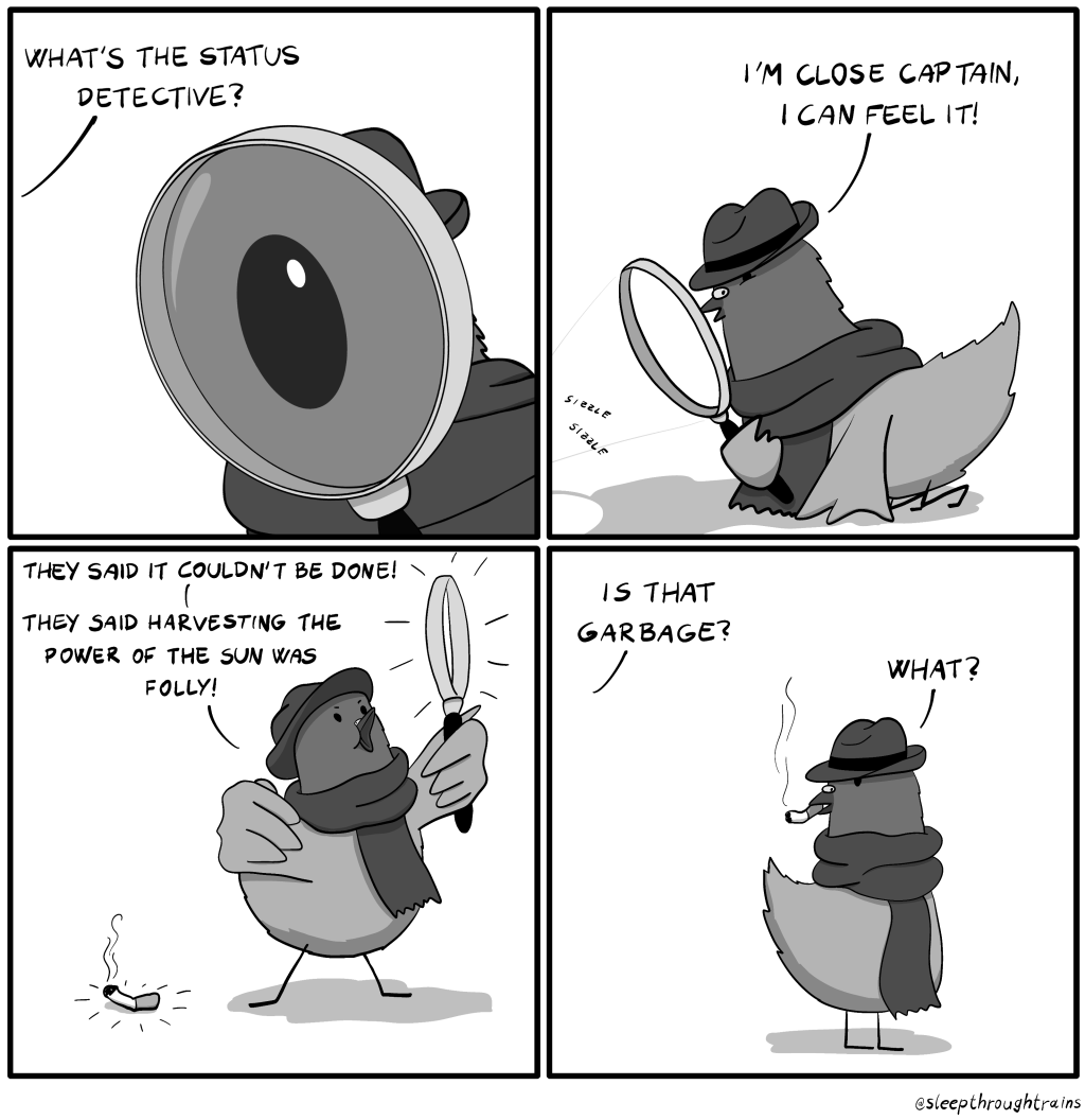 Pigeon investigator – Short&nbsp;fuse